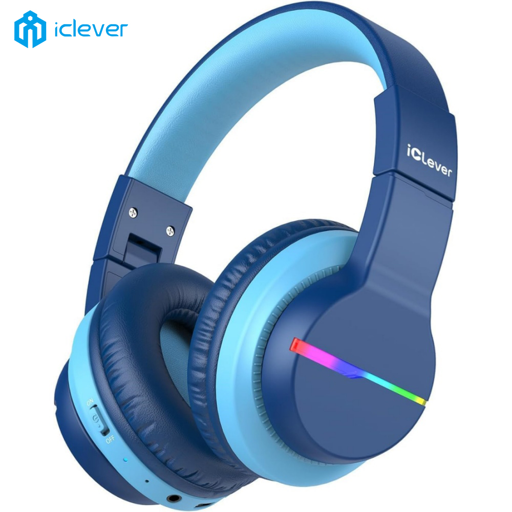 Wired Earphone Lightning - iClever BTH12 Kids Bluetooth Headphones, 85H