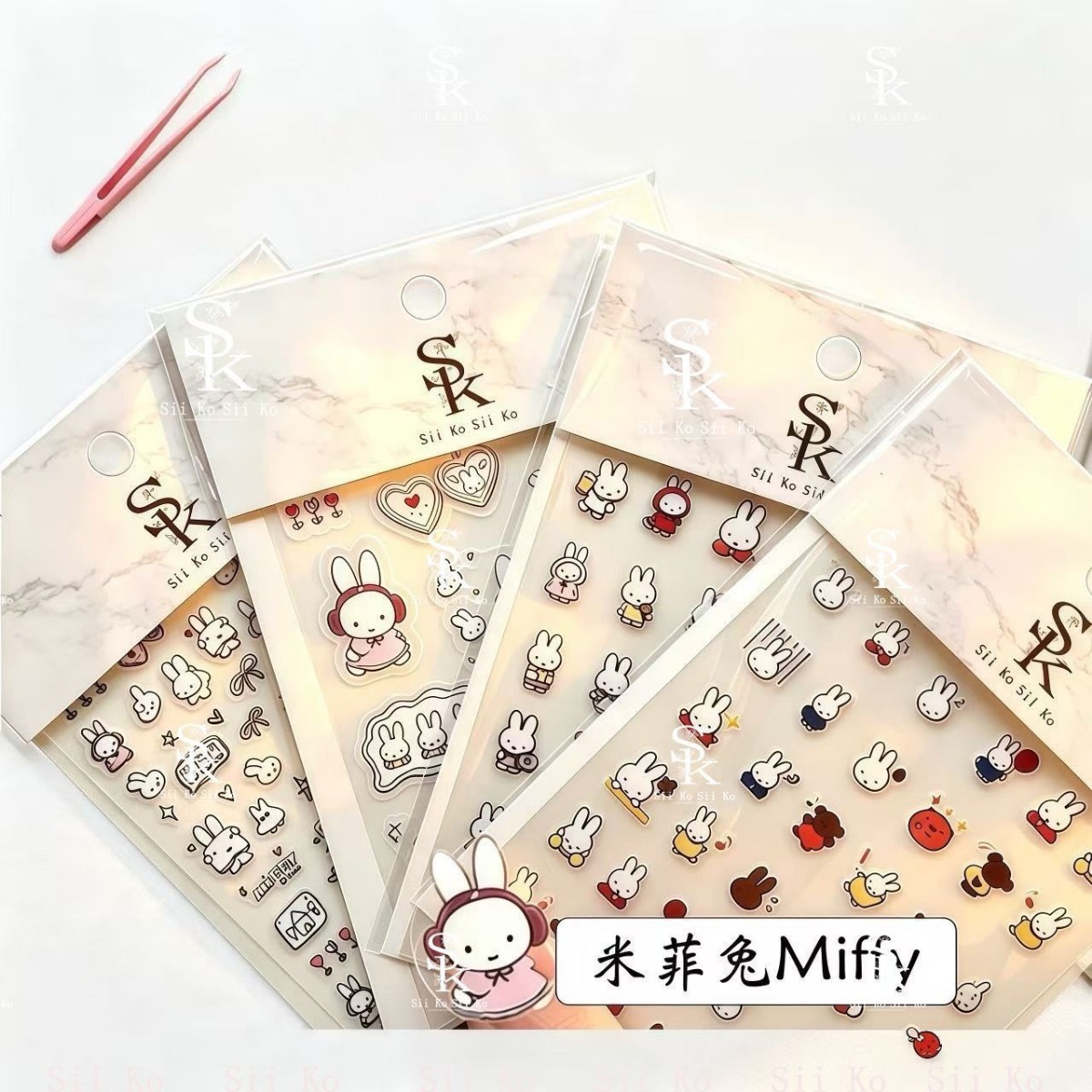 Miffy Rabbit Nail Stickers Cut - đánh giá và giá Tablet Cute Accessories