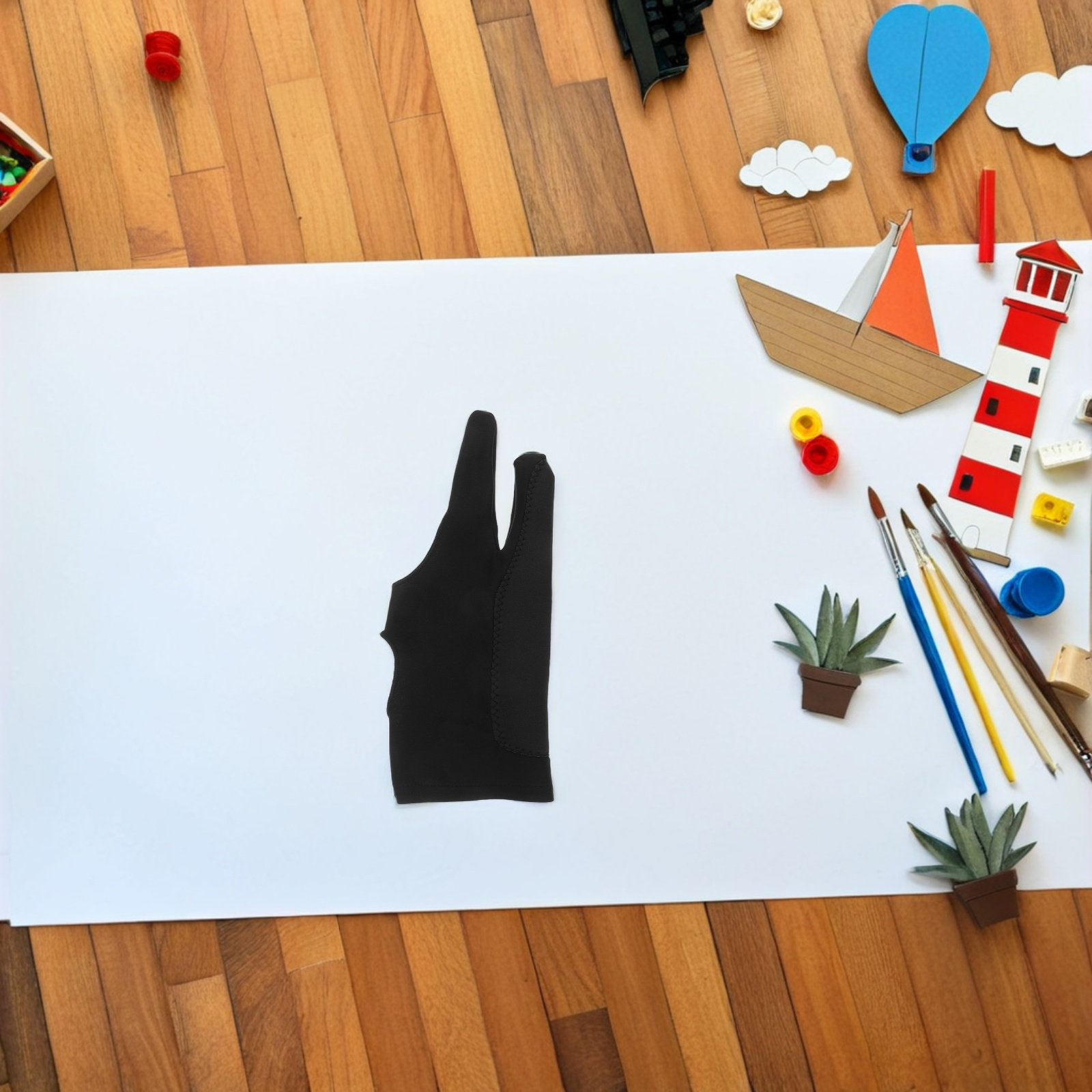 1Pair Two-Finger Drawing Glove - đánh giá và giá Drawing Glove Artist