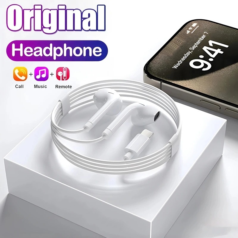 Original Headphones For Apple  - đánh giá và giá Wired Earphone Lightning